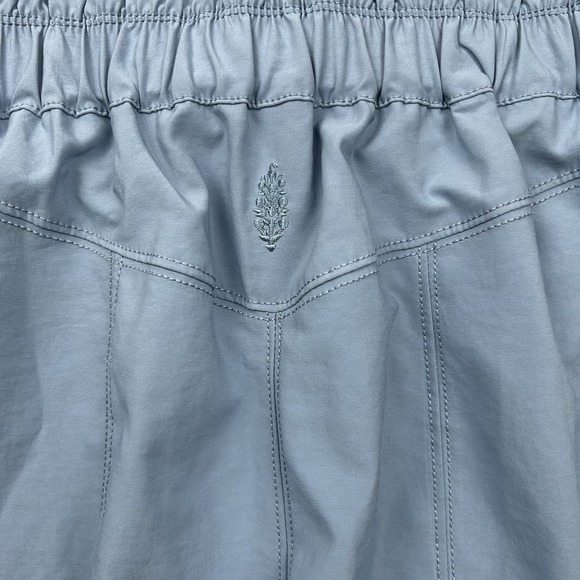 Free People FP Movement Belted Shorts Blue Womens Small Cargo Elastic Waist - Picture 12 of 14